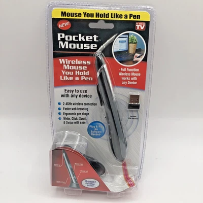 Pocket Mouse Pen As Seen On TV Genuine USB Wireless Optical 2-in-1 Digital Pen - Image 1 of 3