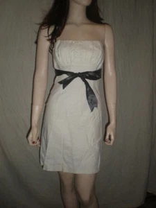 Vestido sin tirantes RUBBER DUCKY CON corbata negra blanca S 50327 - Imagen 1 de 9