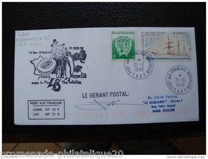 TAAF lettre 21/6/98 - timbre Yvert et Tellier n°184 à 206 (U) - Picture 1 of 1