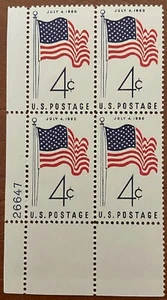 Francobolli Stati Uniti Catalogo Scott #1153 Numero Blocco di Quattro! Nave bassa! - Foto 1 di 1