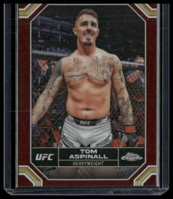 TOM ASPINALL 2024 Topps Chrome UFC Magenta Refractor #187 - Image 1 of 2