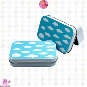 Cartoon Crystal/Jewellery/Coins/Bits Pieces/Hide/Make-Up 1oz Hinge Lid Metal Box - Picture 1 of 7