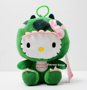 Sanrio Hello Kitty Green Dragon Costume Small 7" Plush Figure Girls Stuffed Doll - Picture 1 of 7