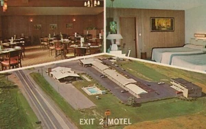 Exit 2 Motel - Montpelier, Ohio - RPPC non spedito - Foto 1 di 3