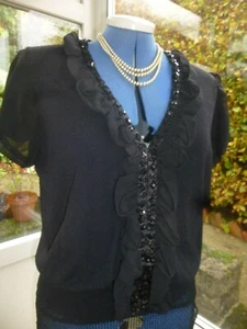 ROMAN ORIGINALS BLACK SHORT SLEEVED TOP SIZE M - Picture 1 of 5