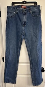 Jeans Uomo Arizona Jean Co Blu 36x36 Originale Vestibilità Dritta Rn # 61252 - Foto 1 di 3