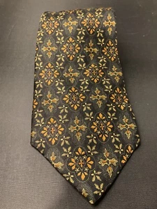 The Metropolitan Museum of Art Herren Krawatte 4" breit 100% Seide schwarz gold Design - Bild 1 von 6