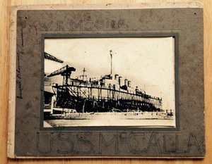 1919 - 1922 USS McCALLA DD-253 U.S. NAVY DESTROYER DRY DOCK PHOTO, VINTAGE - Bild 1 von 2