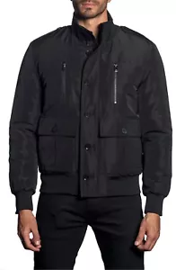 Jared Lang Military Style Black Jacket Size XL #341 - Picture 1 of 6