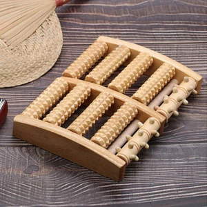 Fußmassagegerät für beide Füße mit 10Holzwalzen-Massageroller Roller Fußroller - Bild 1 von 18