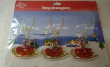 Tokyo Disneyland Disney Christmas Stories bag charm Set of 3 TDL2019
