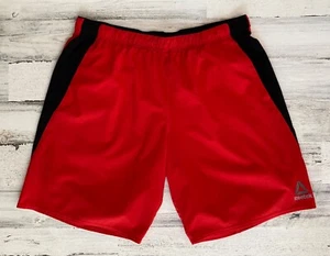 REEBOK Speedwick Shorts Light Weight No Lining Activewear Men's XL Red & Black  - Picture 1 of 5