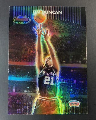 Baloncesto Tim Duncan 2000-2001 Bowman's Best #50 San Antonio Spurs Salón de la fama Foto 1 de 2