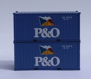 JTC N 20' Standard Height Container P&O 'Flag Scheme' pkg(2) 205329 - Picture 1 of 1