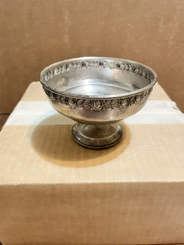 Antique Sterling Silver Mueck-Carey Towle Royal Rose 813 Bowls candy nut dish Cover