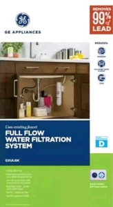 GE Full Flow Under Sink Water Filter Filtration System Kit New Removes 99% Lead! - Picture 1 of 6