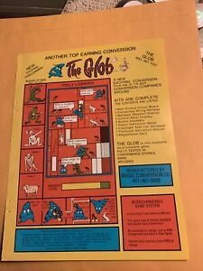 Original 1983 11-8'' The glob magic conversion company., jeu d'arcade FLYER AD