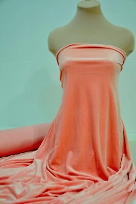 TERCIOPELO SPANDEX ELÁSTICO ROSA 60" VACACIONES, ROPA FORMAL, DECORACIÓN DEL HOGAR, POR COMPRAR Foto 1 de 4