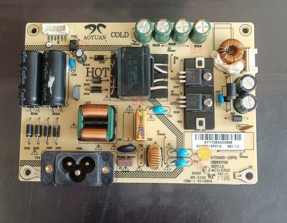 AY049D-1SF01 3BS00706 inverter board / power supply board for Phillips 328E8Q - Image 1 of 1