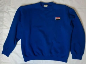 Iraq Flag Blue Sweatshirt Iraqi Flag Embroidered Patch size Large - Picture 1 of 12