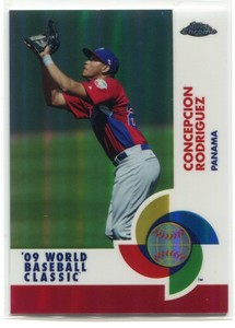 2009 Topps Chrome World Baseball Classic Red Refractor Concepcion Rodriguez /25