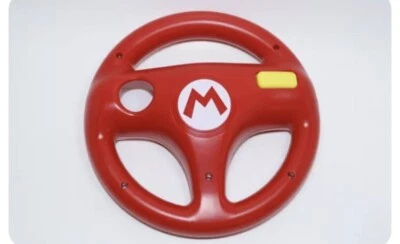 Nintendo Wii U Mario Kart 8 Steering Wheel Mario Red Racing 2014 Official - Image 1 of 2