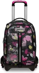 TROLLEY SCUOLA SEVEN JACK 3WD+ KIDDIE CRUSH ZAINO STACCABILE CON 3 RUOTE - Foto 1 di 7