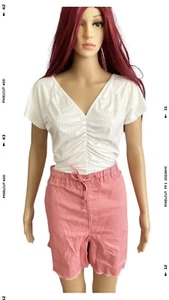 Dual Button Twill Shorts ROYALTY FOR ME Plus - Picture 1 of 7
