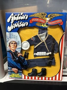 New Vintage 1970's Mego Action Jackson Navy outfit MIB Cartoon Painted box MIB - Picture 1 of 1