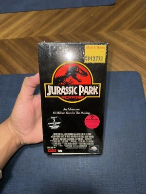 Jurassic Park (VHS, 1993) Jeff Goldblum - Laura Dern - Sealed w/ MCA Watermarks - Image 1 of 4