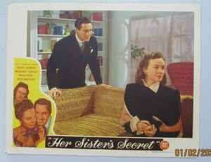 HER SISTER'S SECRET ORIGINAL 11X14 LOBBY CARD #7 1946 NANCY COLEMAN PHILLIP REED
