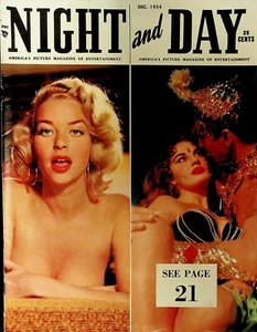 Night and Day Magazine December 1954 Marilyn Monroe Romie Blair 070621ame - Picture 1 of 2
