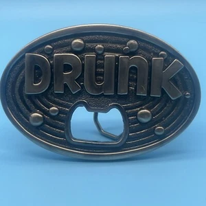 Vintage großer Metall Flaschenöffner / Gürtelschnalle GEBRUNK - Bild 1 von 7