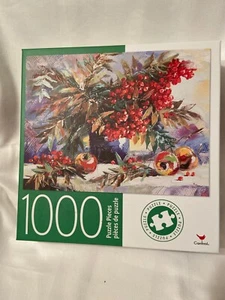 Cardinal Mountain Ash & Apples Jigsaw Puzzle 1000 pcs 18x24 - Picture 1 of 5