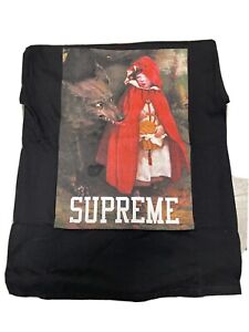 Tee-shirt rouge Supreme taille moyenne M noir