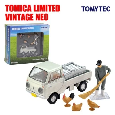 Tomica LV-198b Mazda Porter Cab Three-way Open (White) With Figure — 第 1/4 张图片
