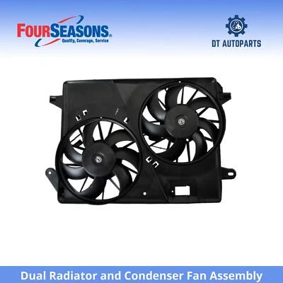 Conjunto de ventilador condensador y radiador doble para Dodge Charger 2010 4 estaciones Foto 1 de 4