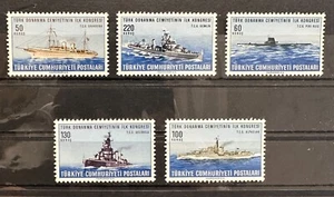 Turkey 1965 1st Congress of Turkish Naval Society SET MNH** SG #2128/2132 - Picture 1 of 2