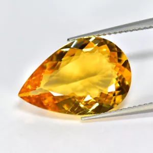 Pera 6,92 ct, IF_Pietra preziosa pulita occhi berillo giallo dorato naturale_Brasile - Foto 1 di 1