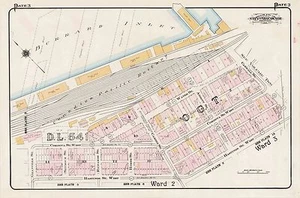 1912 CHARLES E. GOAD VANCOUVER CANADIAN PACIFIC RAILWAY BURRARD INLET ATLAS MAP - Picture 1 of 2