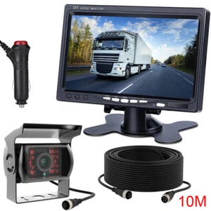 RV Truck Bus Van Car IR Back Up Camera Night Vision System+7" Rear View Monitor - Picture 1 of 12