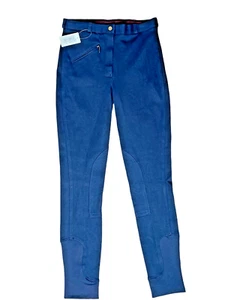 Gutos Damen Größe 26 Reitsport Reithose Hose 38 Blau Stretch US - Bild 1 von 4