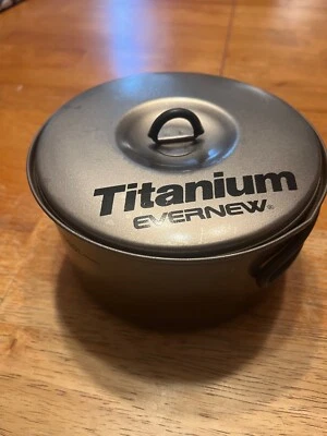 Evernew olla de 1000 ml con tapa utensilios de cocina de campamento Foto 1 de 4