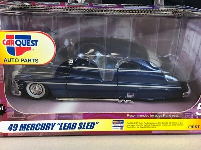 NIB DIECAST CarQuest Auto Parts 49 MERCURY "LEAD SLED" 5th Series Blue 1:25 - Image 1 of 4