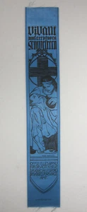 1914-1917 Antique WW1 German Empire RED CROSS - VIVAT Blue Silk Ribbon (3) - Picture 1 of 7