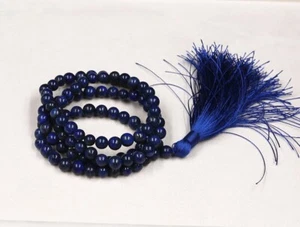 Cuentas de oración lapislázuliMala 108, cristal, budista, meditación Eliminar preocupación - Imagen 1 de 2