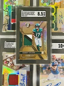 🔥2021 Garrett Wilson Gold Standard RC 3 Color Patch #40/49, SGC8.5🔥 - Picture 1 of 2