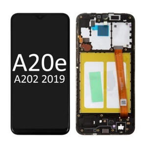 Samsung Galaxy A20E A202 2019 LCD & Touch Screen with Frame Assembly Replacement - Zdjęcie 1 z 2