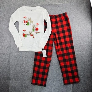 Carter's 2-Piece Unisex girls, boys, Santa Christmas PJs Pajama Set 12 mos or 8 - Picture 1 of 1