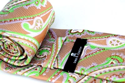 Corbata Lord R Colton Masterworks - Corbata Lerici Taupe Tapiz Paisley - Nueva Foto 1 de 4